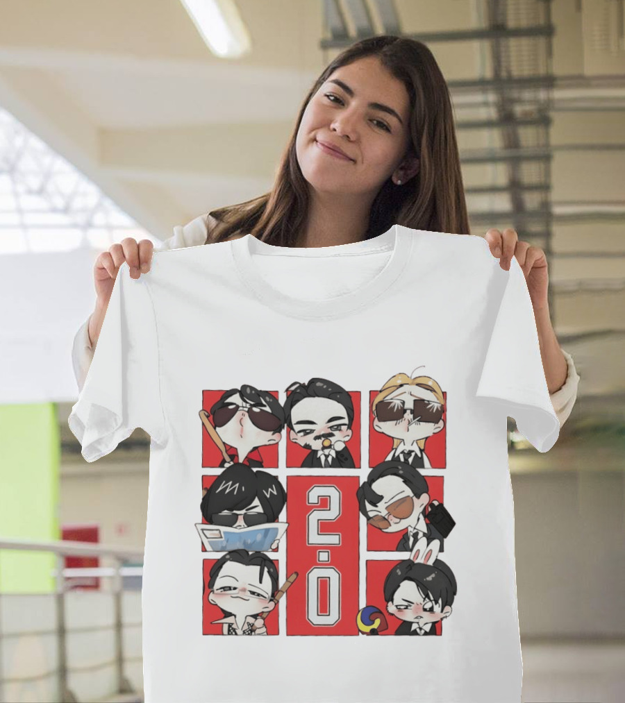 BTS 2.0 Chibi Characters Kpop Army Concert 2026 T-Shirt