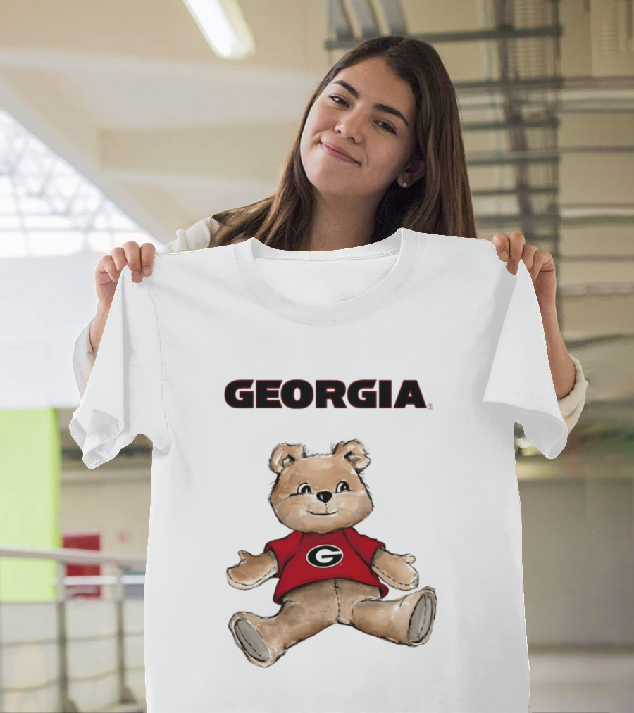 Georgia Bulldogs Teddy Bear With G Logo Classic Cartoon T-Shirt