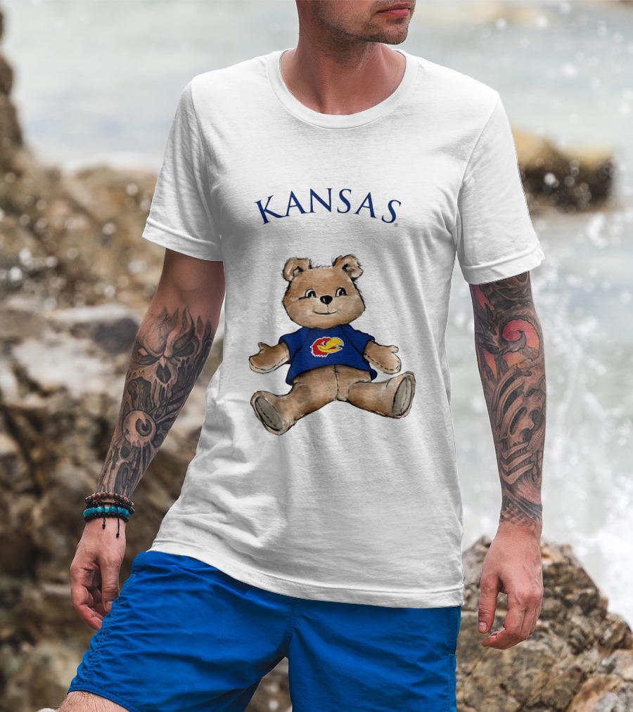 Kansas Jayhawks Teddy Bear KU Jayhawk T-Shirt