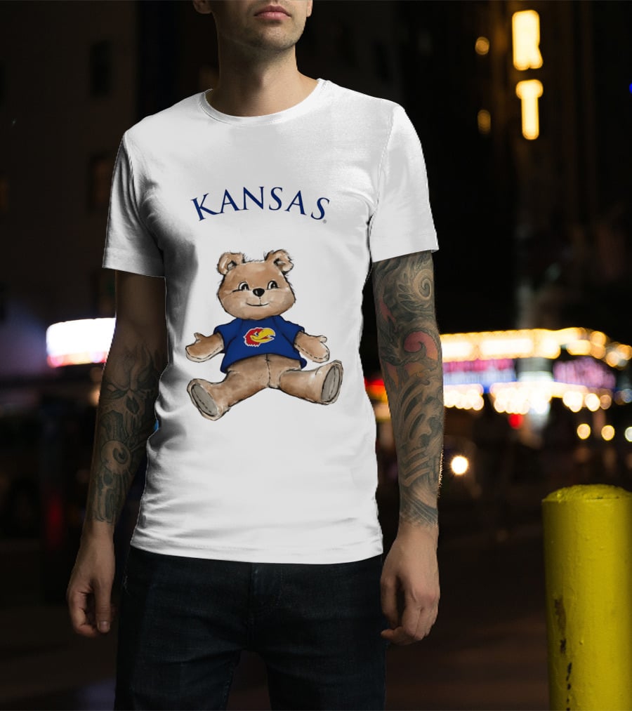 Kansas Jayhawks Teddy Bear KU Jayhawk T-Shirt