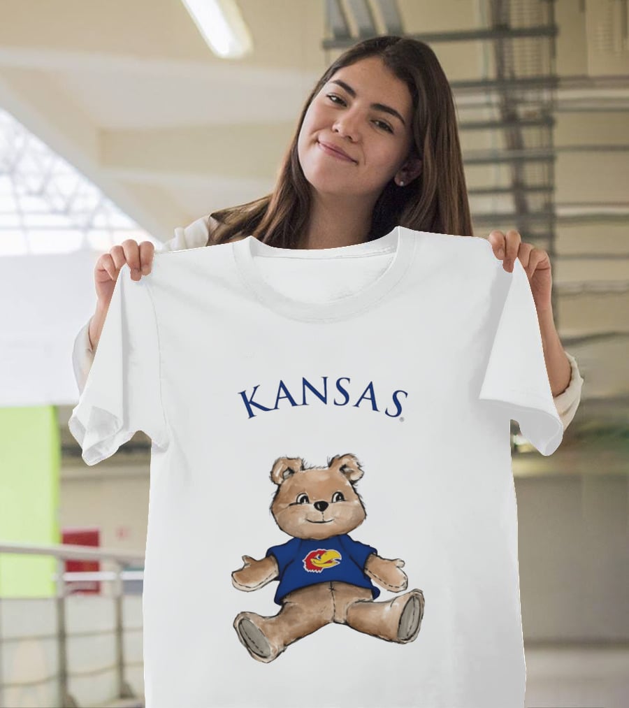 Kansas Jayhawks Teddy Bear KU Jayhawk T-Shirt