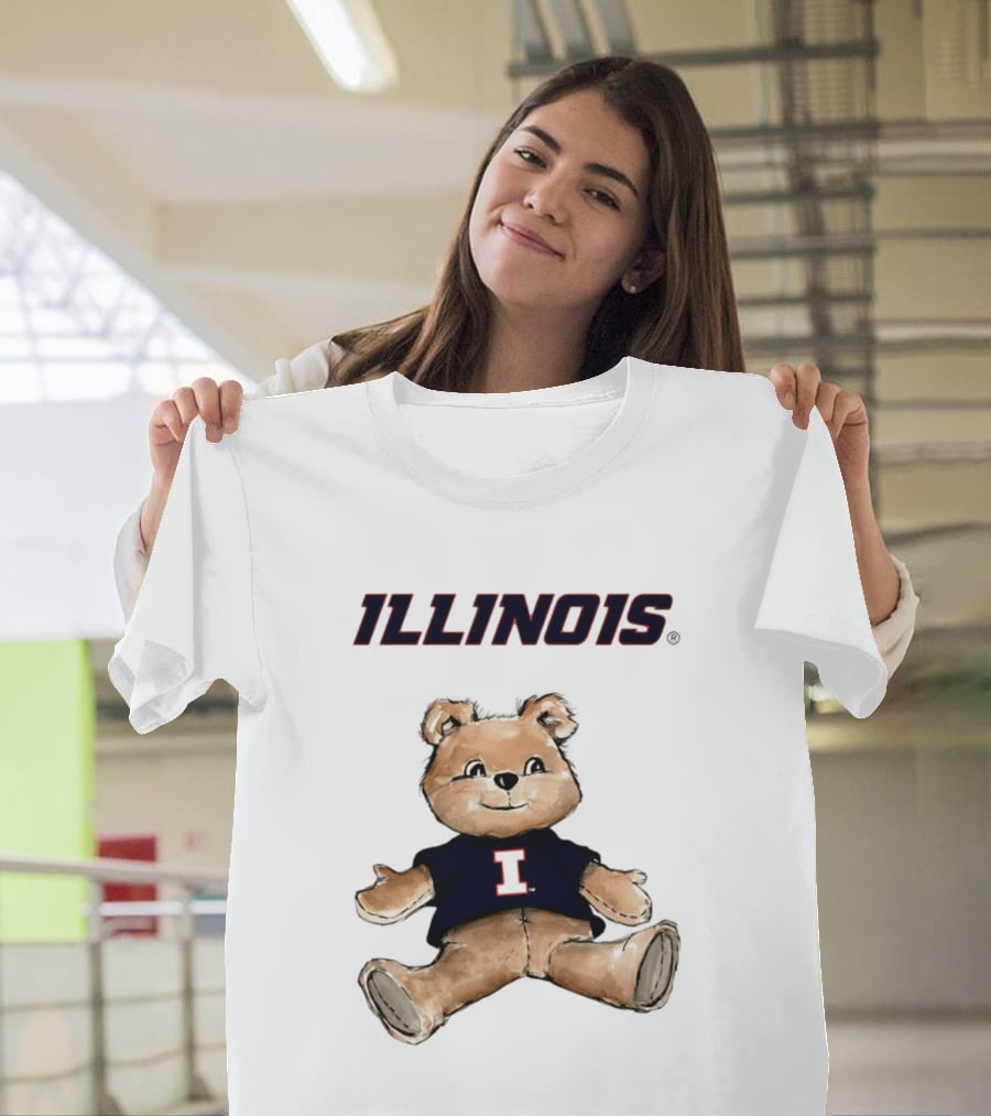 Illinois Fighting Illini Teddy Bear With I T-Shirt