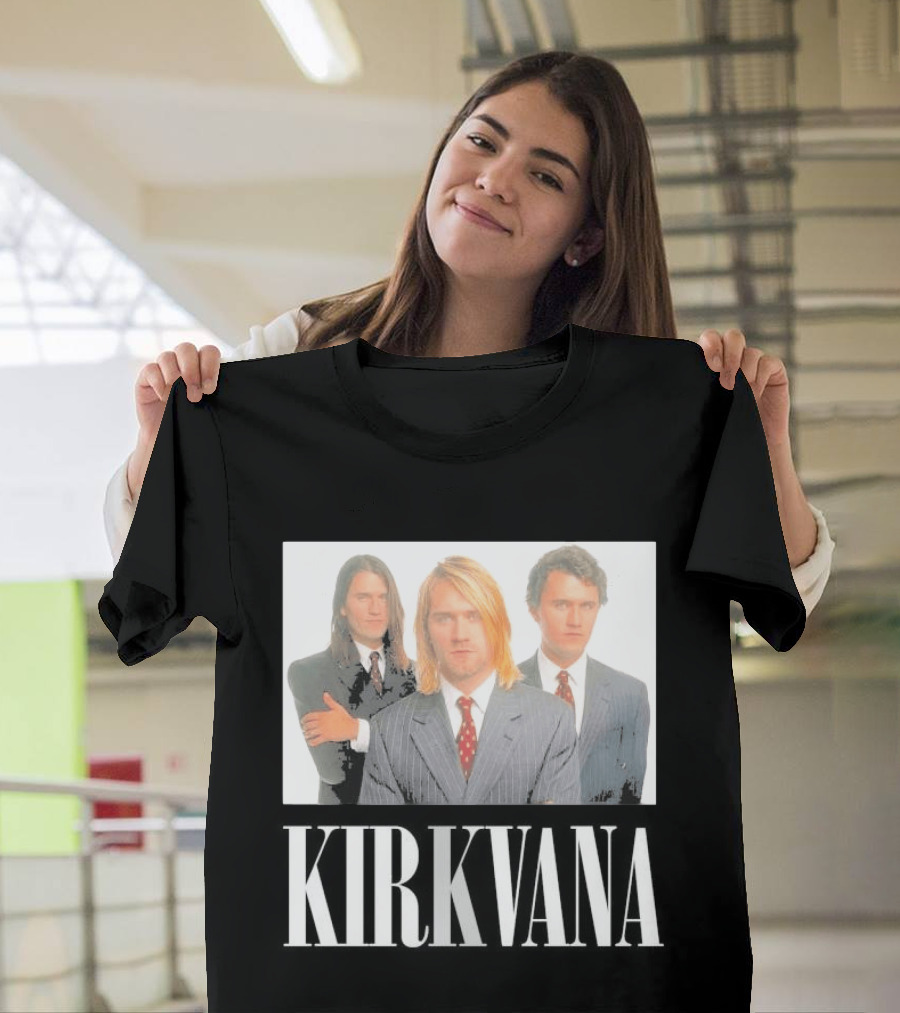 Kirkvana Grunge Band Members In Suits T-Shirt