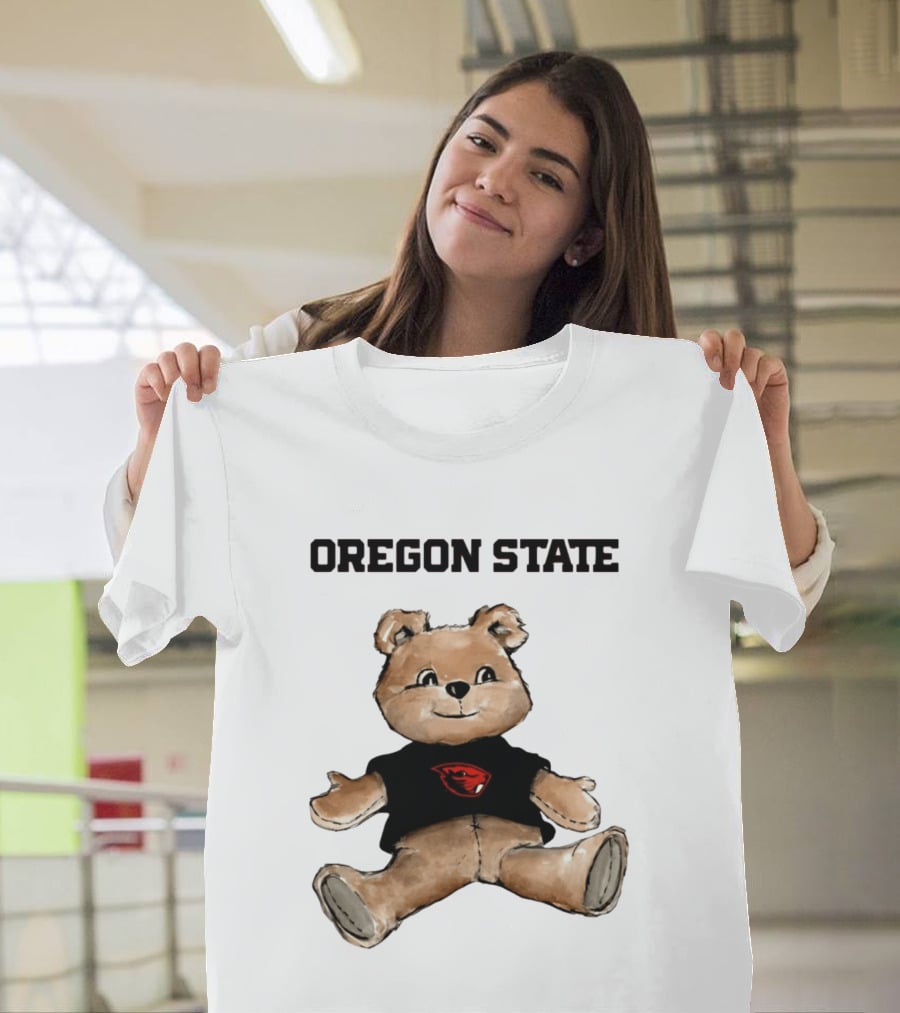 Oregon State Beavers Teddy Bear With Team T-Shirt