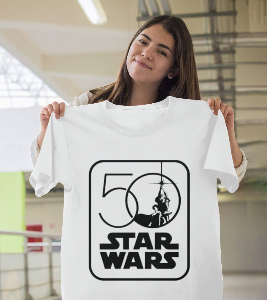 Star Wars 50th Anniversary Celebration Los Angeles 2027 Iconic Yoda And Lightsaber T-Shirt