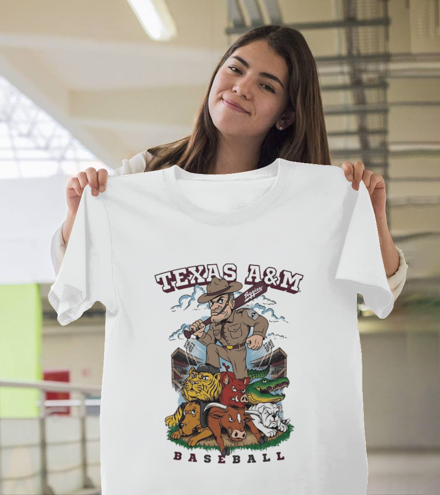 Texas A&M Sarge Baseball Rivalry Mascots T-Shirt