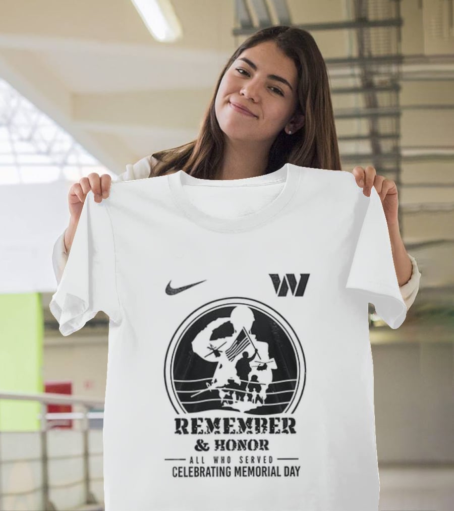 Nike Washington Commanders Remember And Honor All Gave Some Celebrating Memorial Day T-Shirt