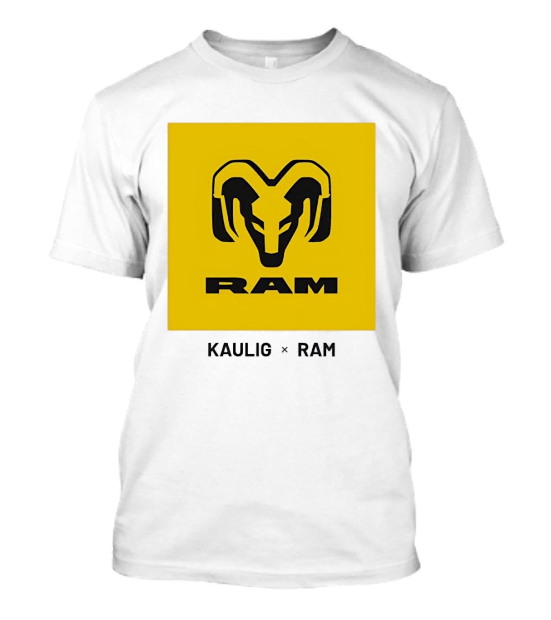 KAULIG X RAM Bold Yellow Icon Collaboration T-Shirt