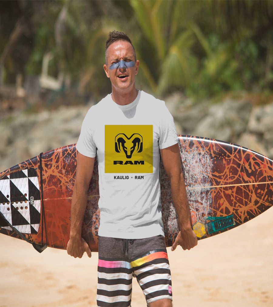 KAULIG X RAM Bold Yellow Icon Collaboration T-Shirt