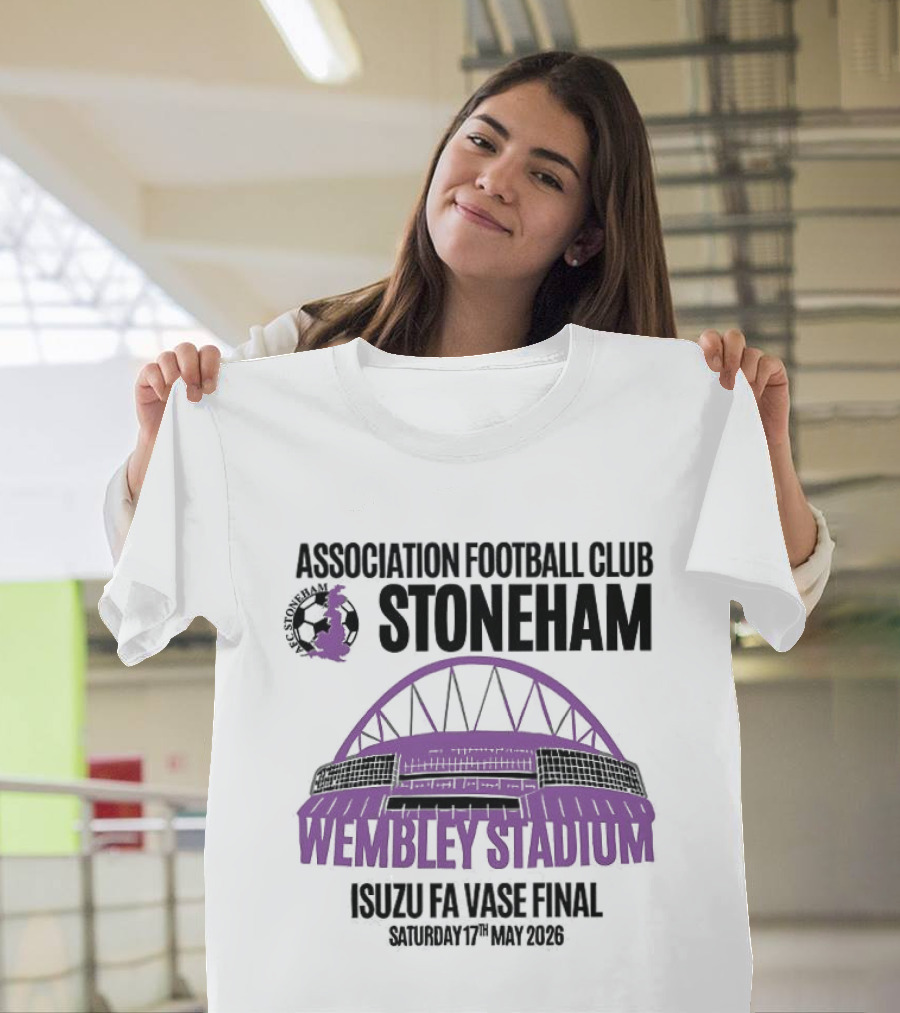 Association Football Club Stoneham Wembley Stadium Isuzu FA Vase Final 20th May 2024 T-Shirt