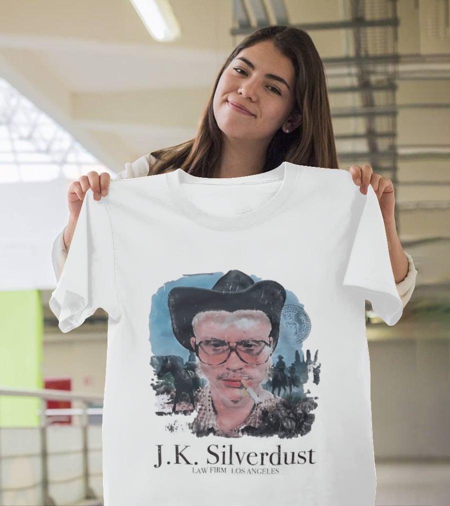 JK Silverdust Cowboy Los Angeles Vintage Style Smoking T-Shirt