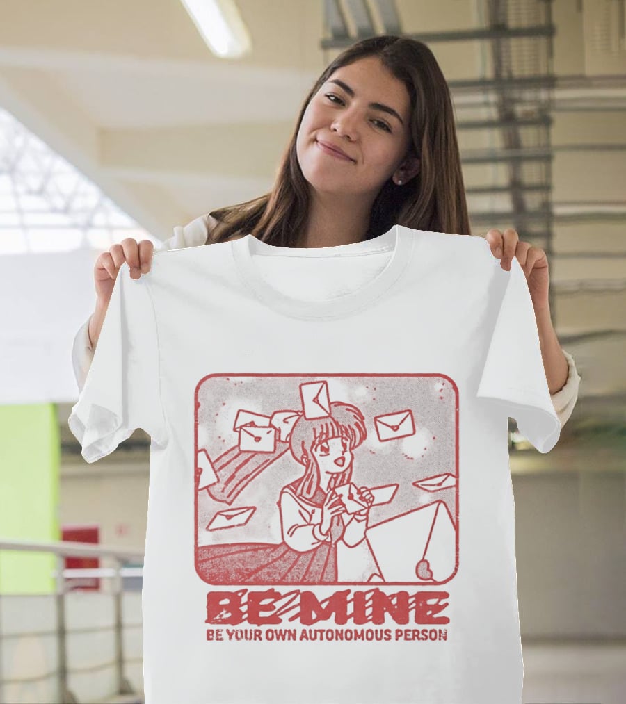 Kagome Higurashi Be Mine Be Your Own Autonomous Person With Floating Envelopes T-Shirt