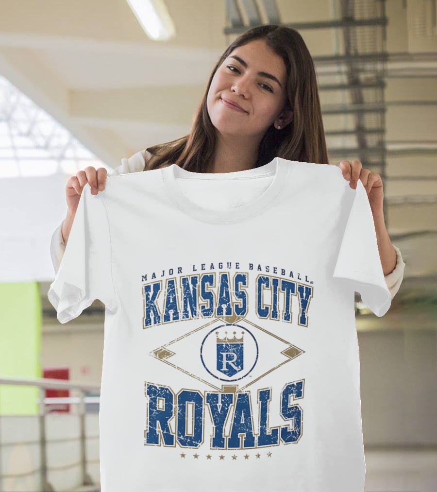 Kansas City Royals Major League Baseball Cooperstown Vintage Diamond T-Shirt