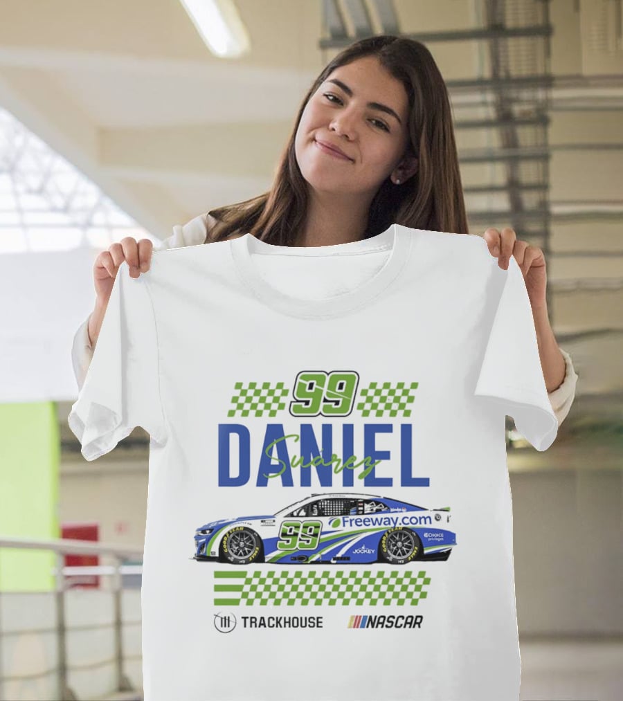Daniel Suarez 99 Trackhouse Racing Nascar Freeway.com T-Shirt