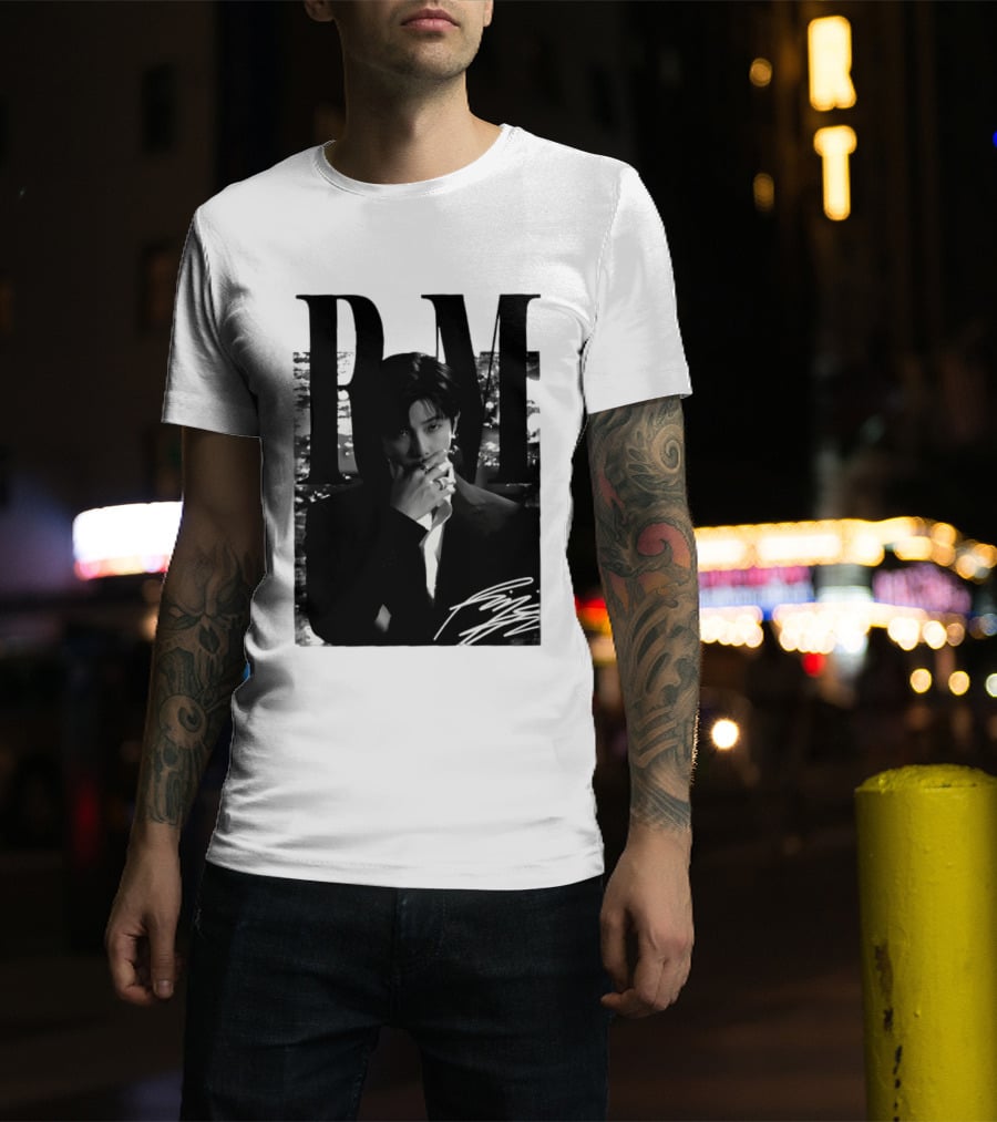 RM Namjoon BTS Arirang World Tour 2026 Signature Black And White T-Shirt