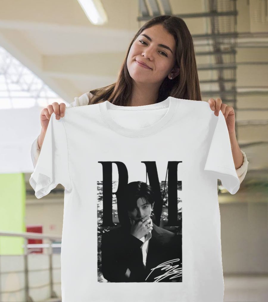 RM Namjoon BTS Arirang World Tour 2026 Signature Black And White T-Shirt