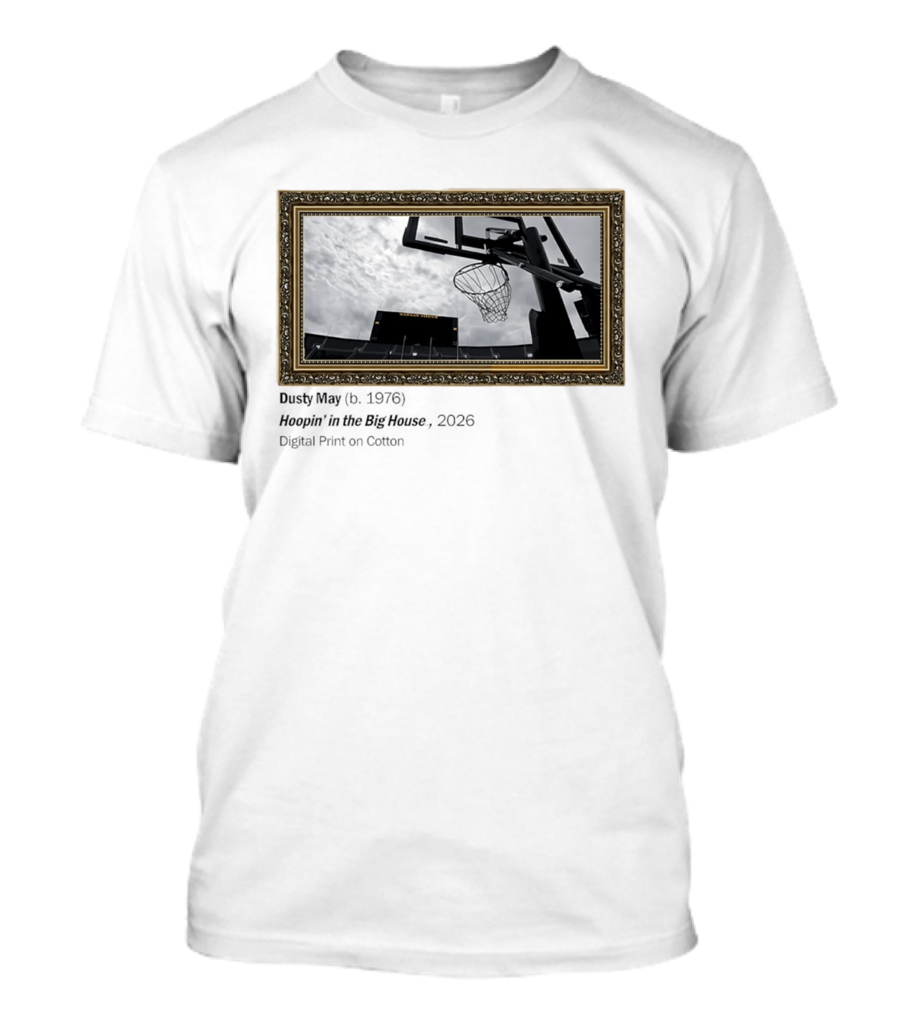 Michigan Stadium Basketball 2026 Hoopin' In The Big House T-Shirt