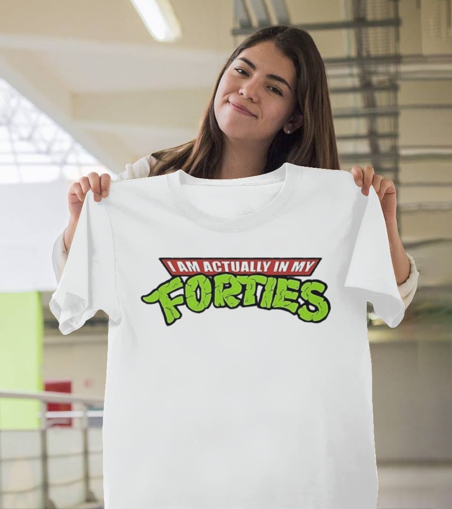 I Am Actually In My Forties Retro Hero T-Shirt