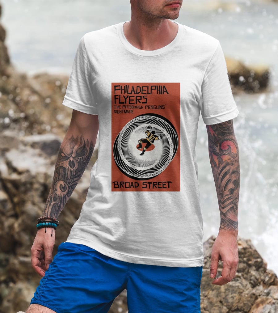 Philadelphia Flyers Broad Street Rivalry The Pittsburgh Penguins Nightmare T-Shirt