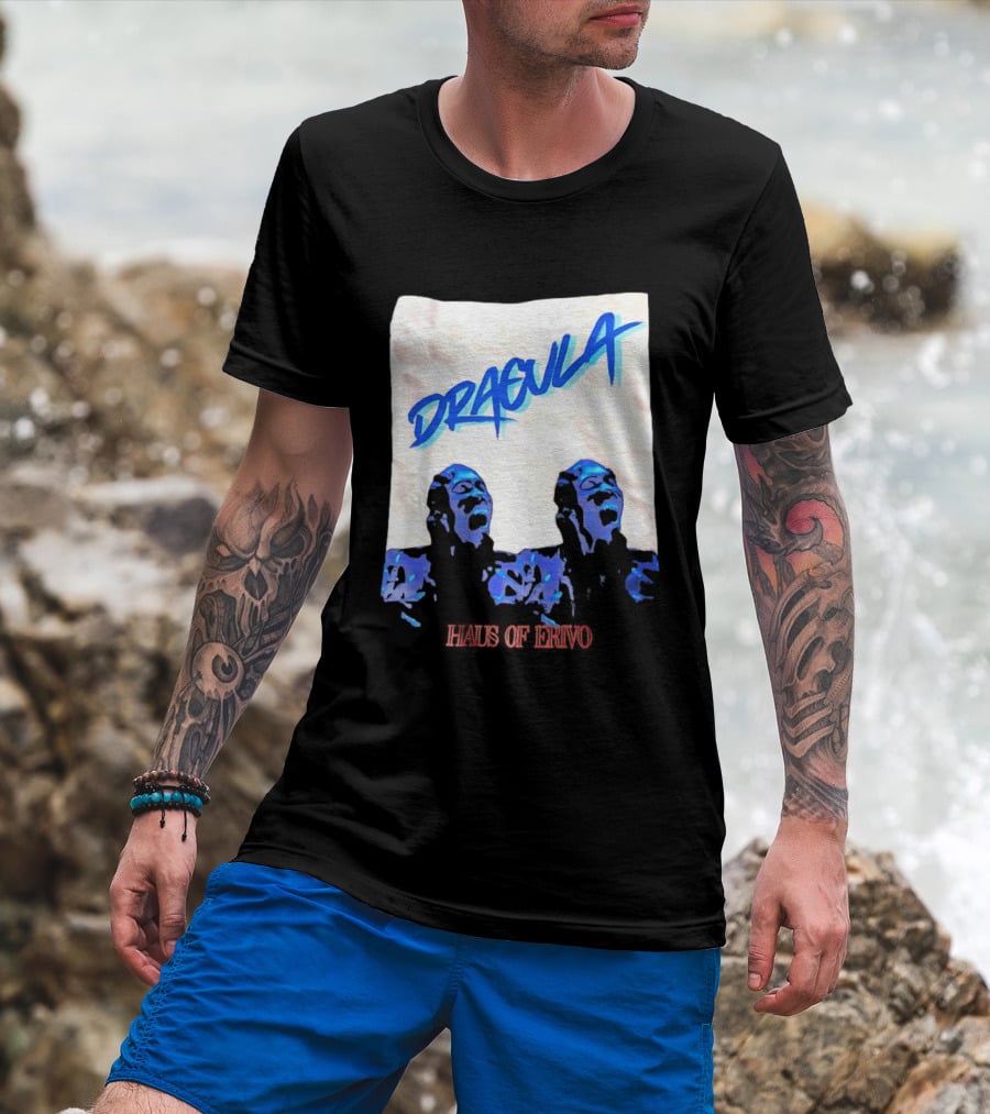 Cynthia Erivo Dracula Haus Of Erivo Blue Artistic T-Shirt
