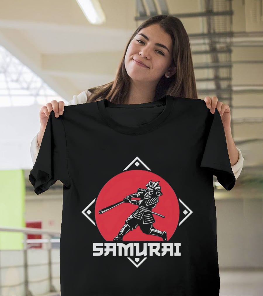 Los Angeles Dodgers Samurai Baseball Warrior Hitter T-Shirt