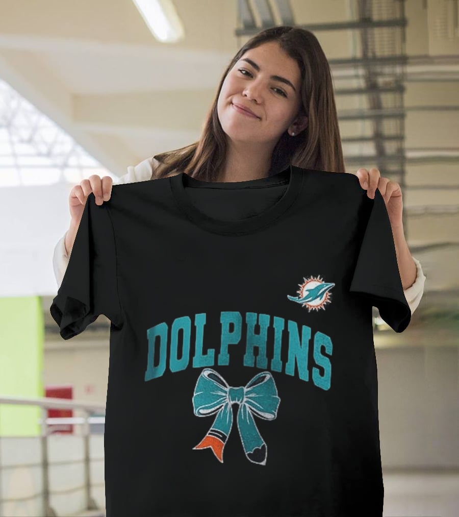 Miami Dolphins Dolphins Ribbon T-Shirt
