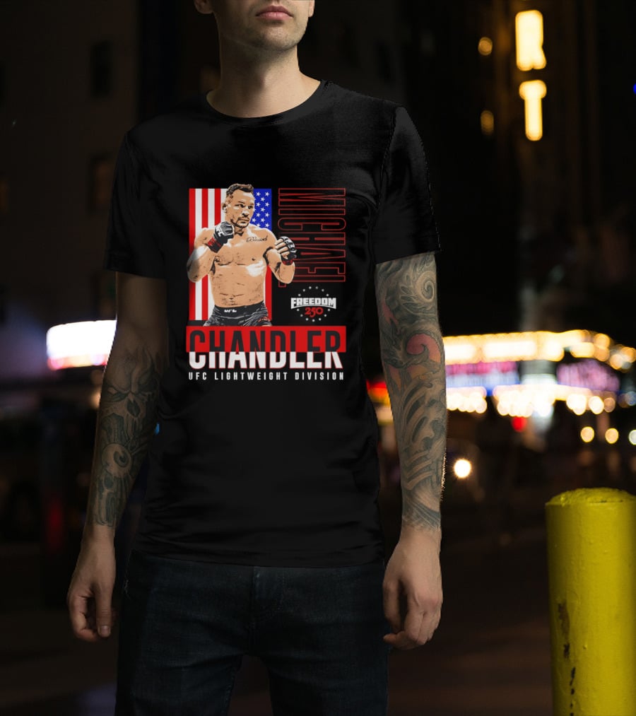 Michael Chandler UFC 250 Blessed American Flag T-Shirt