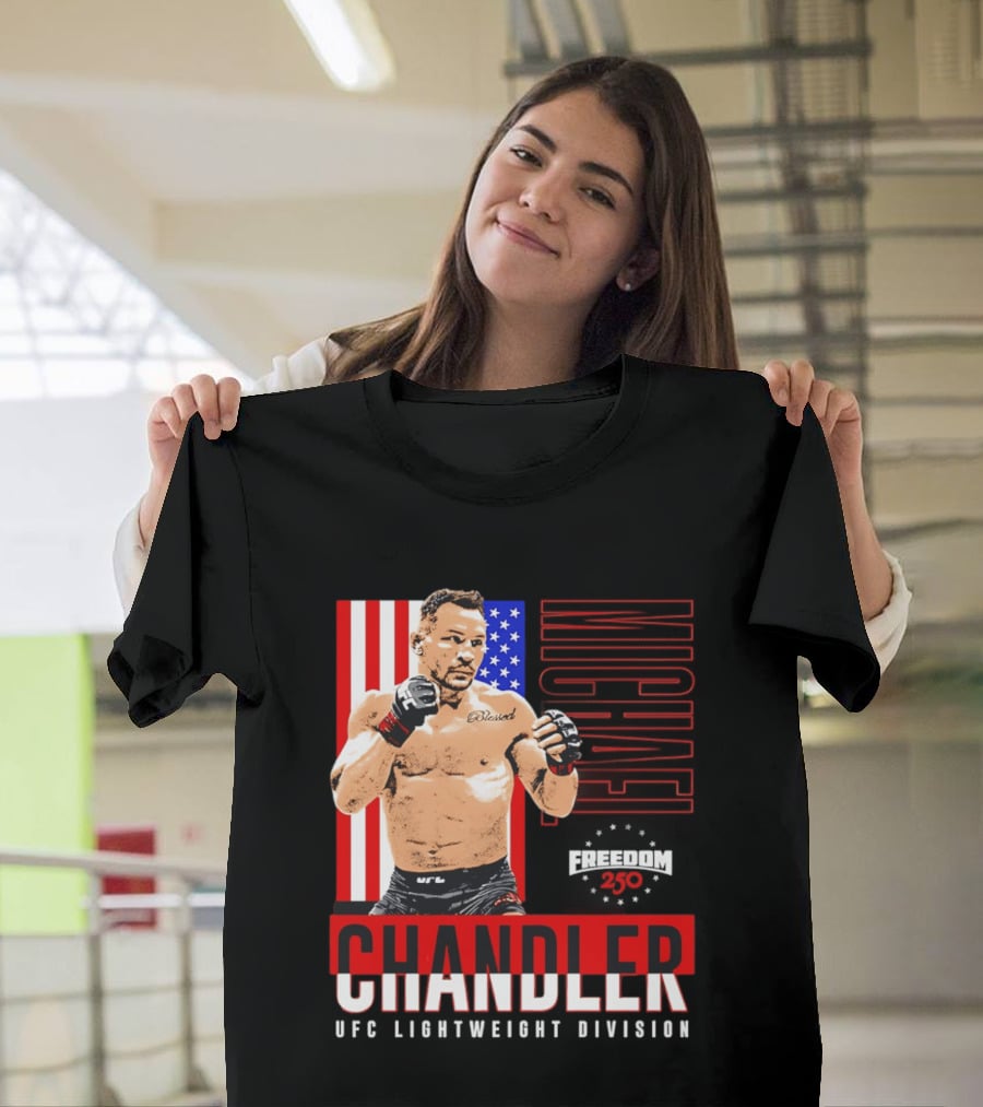 Michael Chandler UFC 250 Blessed American Flag T-Shirt