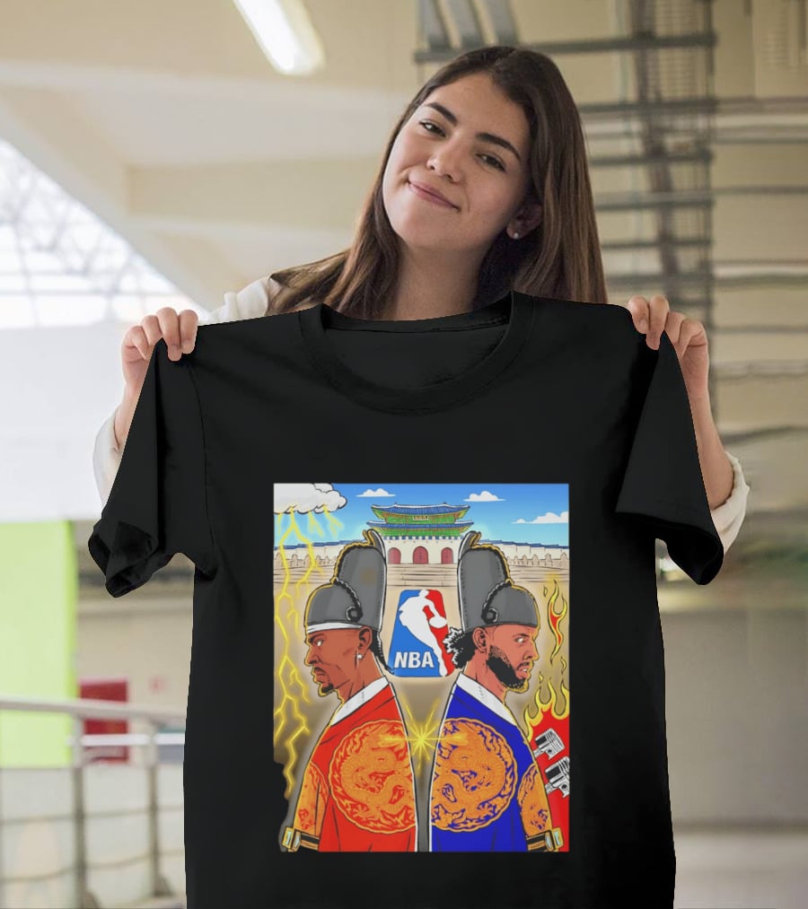 Shai Gilgeous Alexander Cade Cunningham 2026 NBA Korea Dragons Gyeongbokgung Palace T-Shirt