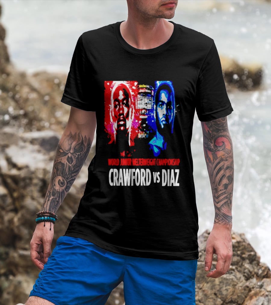 Crawford Vs Diaz World Junior Welterweight Championship Boxing T-Shirt