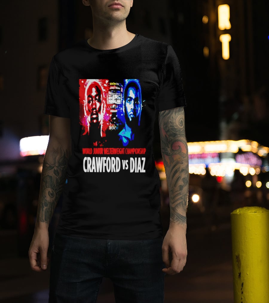 Crawford Vs Diaz World Junior Welterweight Championship Boxing T-Shirt