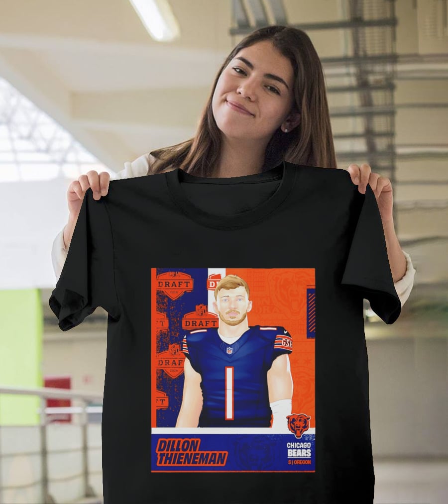 NFL 2026 Draft Chicago Bears Dillon Thieneman Oregon T-Shirt