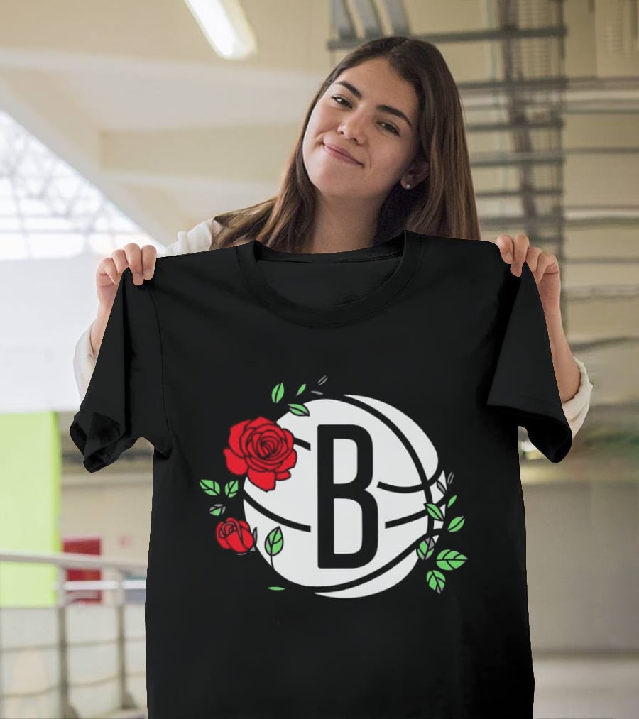 Brooklyn Nets B Roses Sant Jordi's Day Coach Fernández T-Shirt