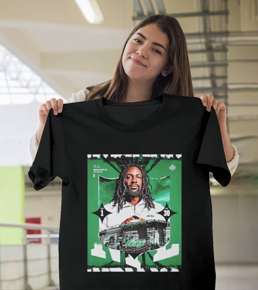 Omar Cooper Jr. Wide Receiver New York Jets 2026 Draft Pick 1 MetLife Stadium T-Shirt