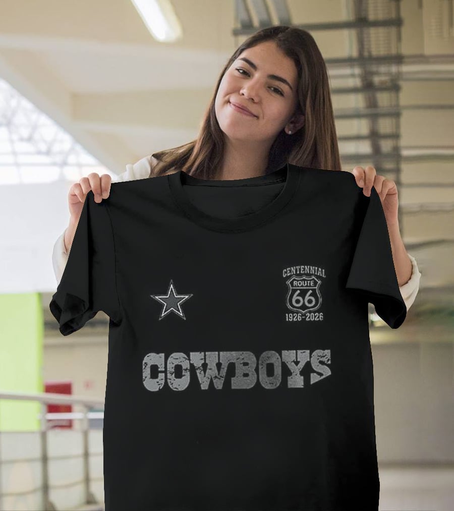 Dallas Cowboys Route 66 100th Anniversary Centennial Star T-Shirt