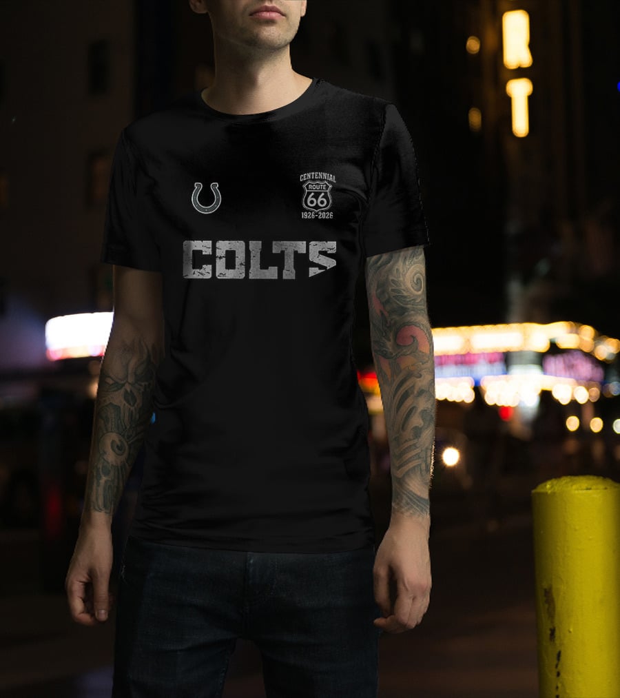 Indianapolis Colts Route 66 Centennial 100th Anniversary T-Shirt
