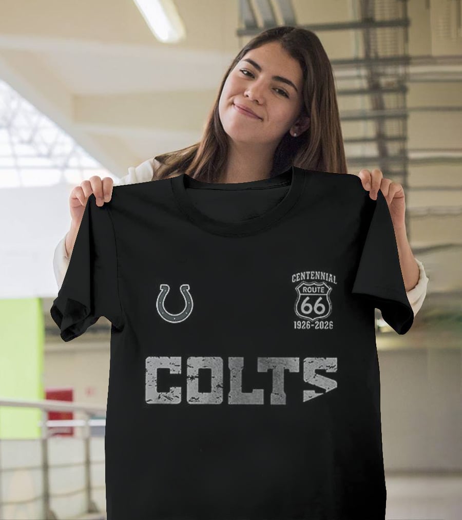 Indianapolis Colts Route 66 Centennial 100th Anniversary T-Shirt