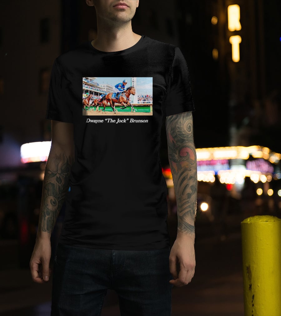 Dwayne The Jock Brunson Racing At Kentucky Derby Churchill Downs T-Shirt