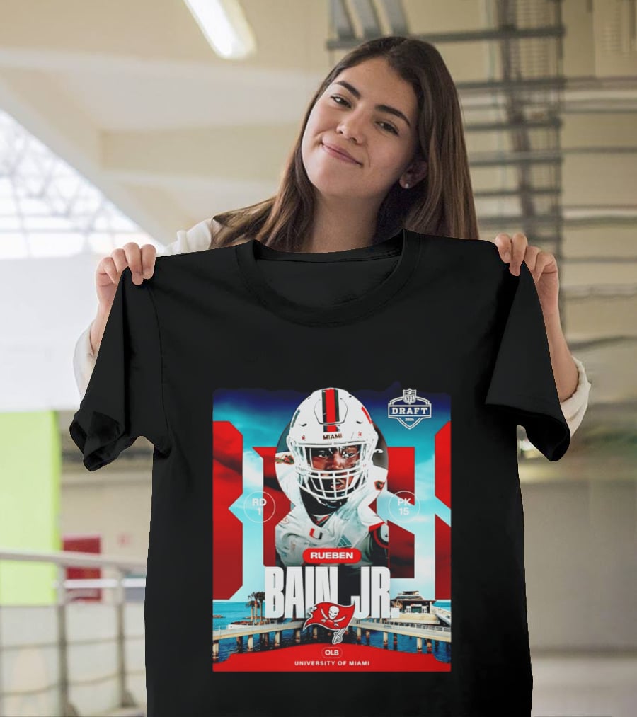 Rueben Bain Jr Tampa Bay Buccaneers NFL Draft 2026 University Of Miami T-Shirt