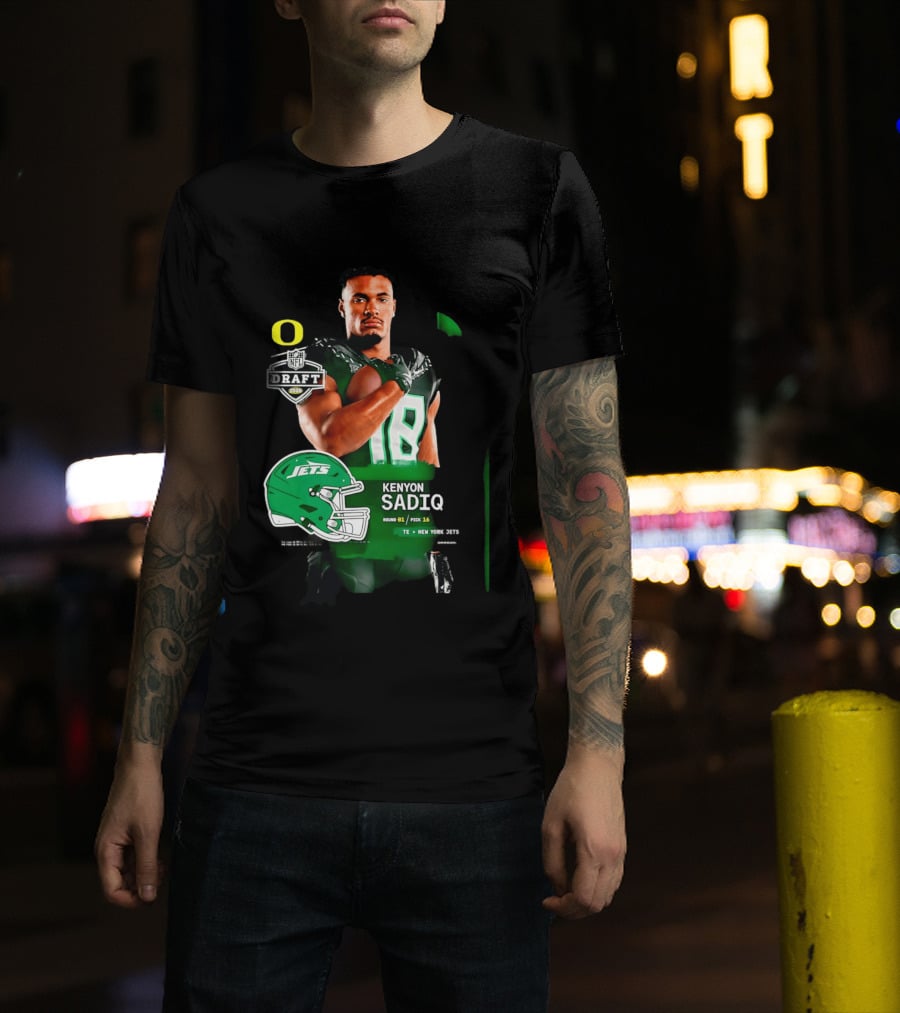 Kenyon Sadiq 2026 NFL Draft Round 1 Pick 16 New York Jets T-Shirt