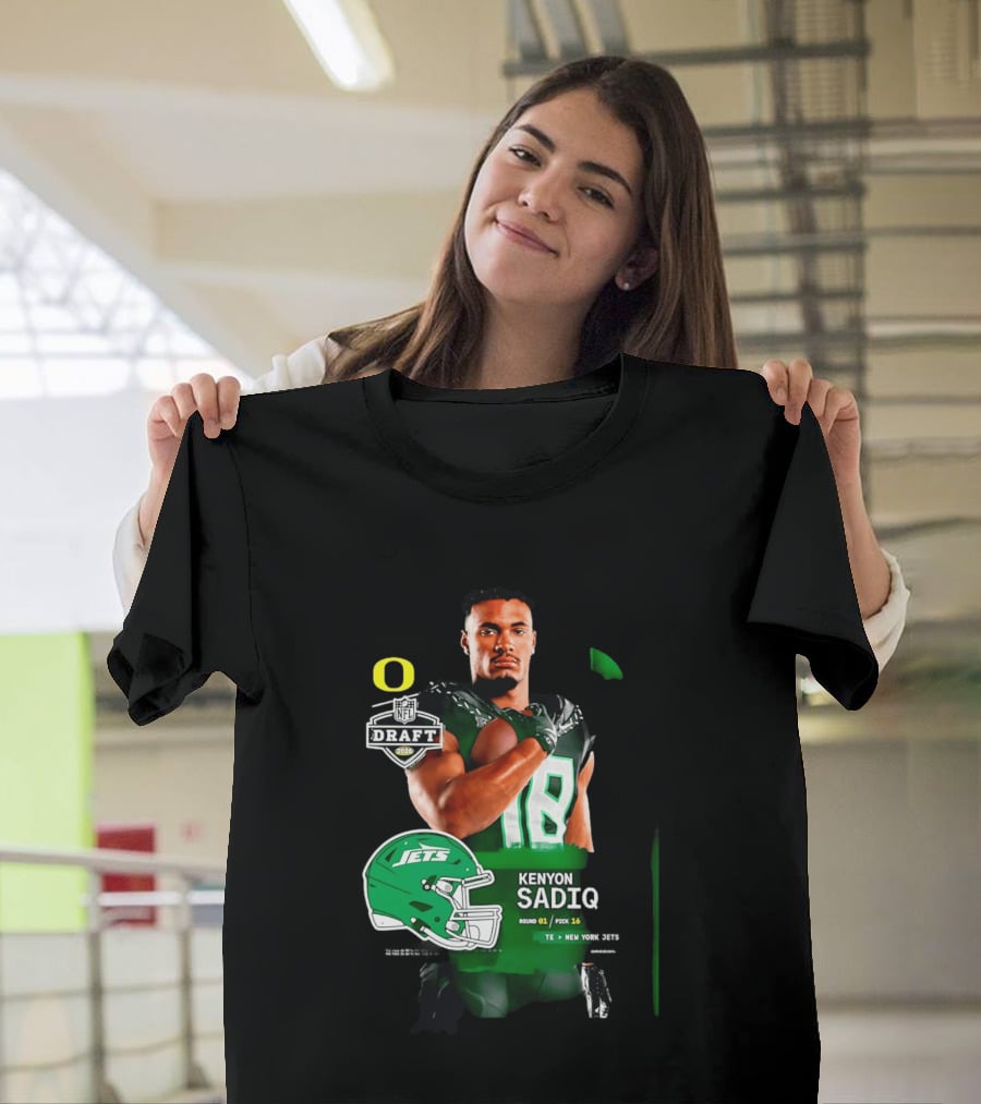 Kenyon Sadiq 2026 NFL Draft Round 1 Pick 16 New York Jets T-Shirt
