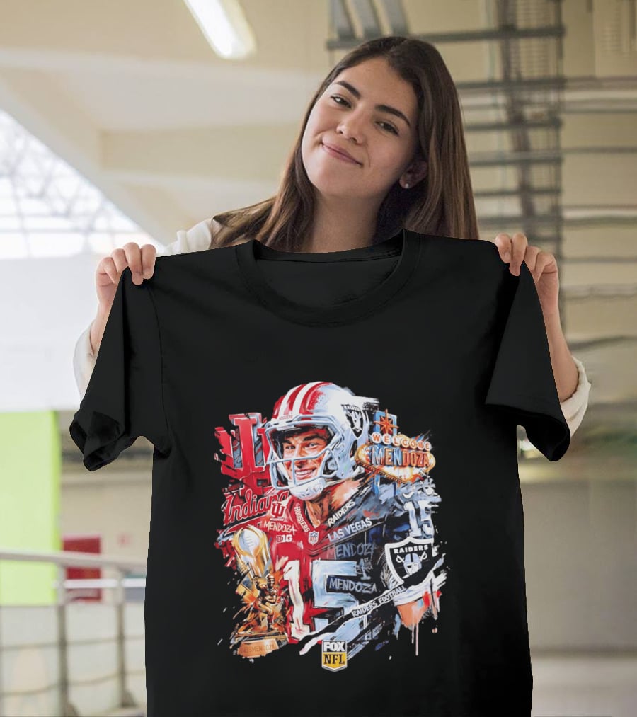 Las Vegas Raiders Welcome Fernando Mendoza Indiana Hoosiers NFL Raiders Football T-Shirt