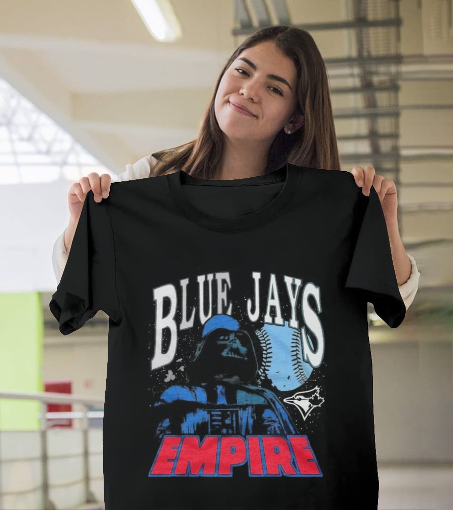 Star Wars MLB Crossover Blue Jays Empire Collaboration T-Shirt