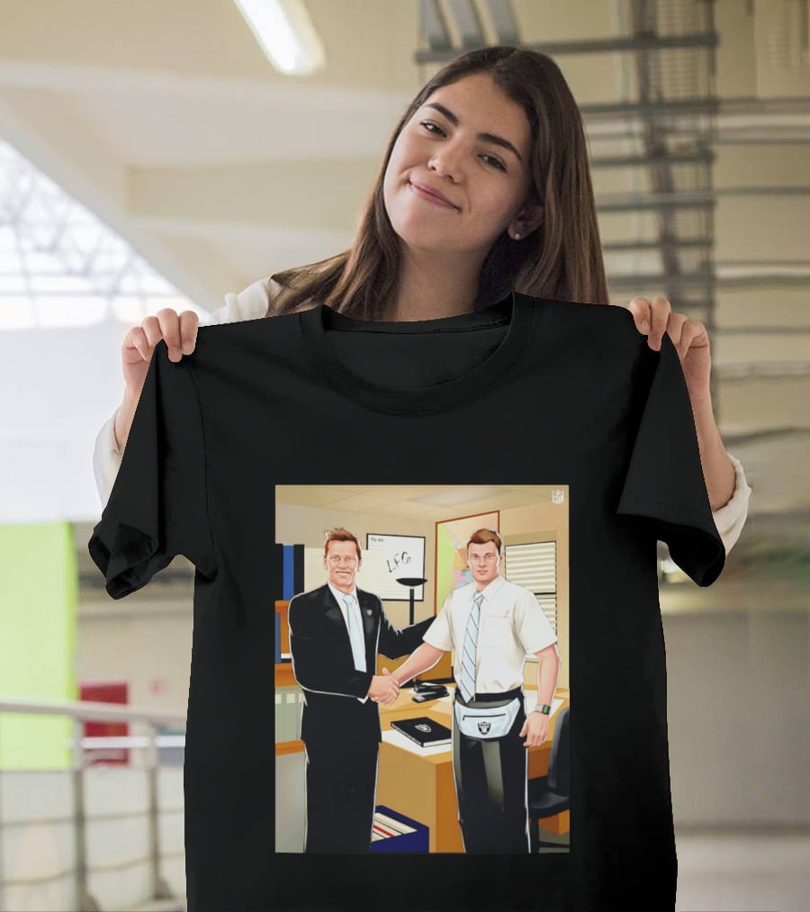 Fernando Mendoza Tom Brady Handshake NFL LFG Las Vegas Raiders T-Shirt