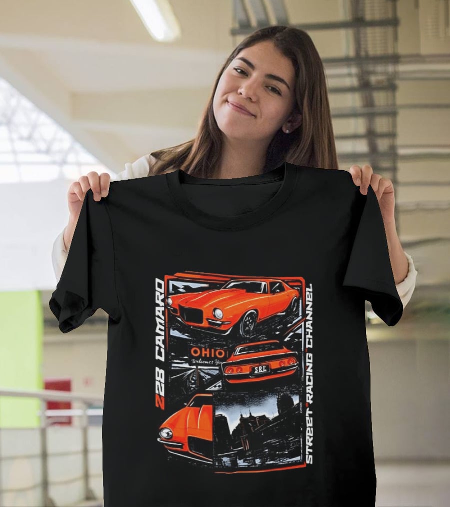 Ohio Welcome Z28 Camaro Street Racing Channel SRL T-Shirt