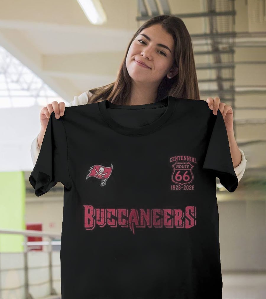 Tampa Bay Buccaneers Route 66 Centennial 100th Anniversary Celebration T-Shirt
