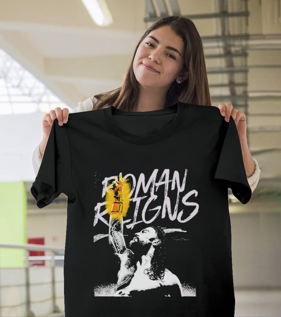 Roman Reigns WrestleMania 42 Champion 2026 Vegas Heavyweight T-Shirt