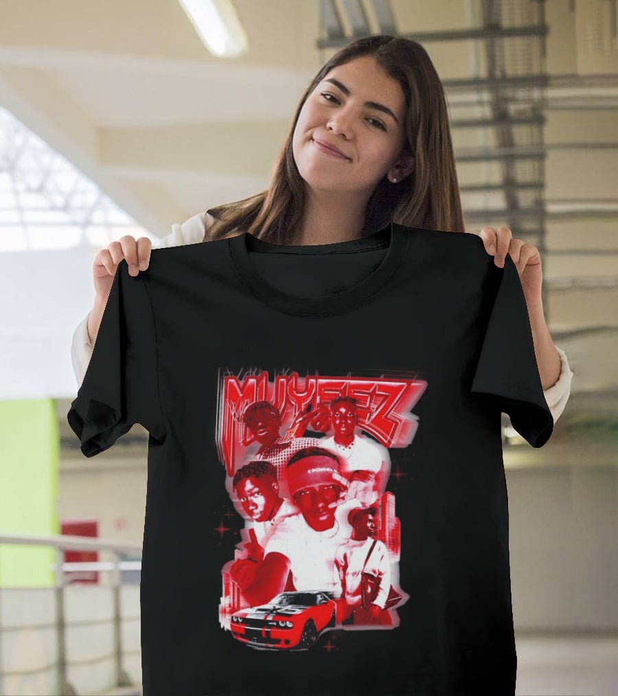 Muyeez Red Dodge Challenger Car Scene T-Shirt