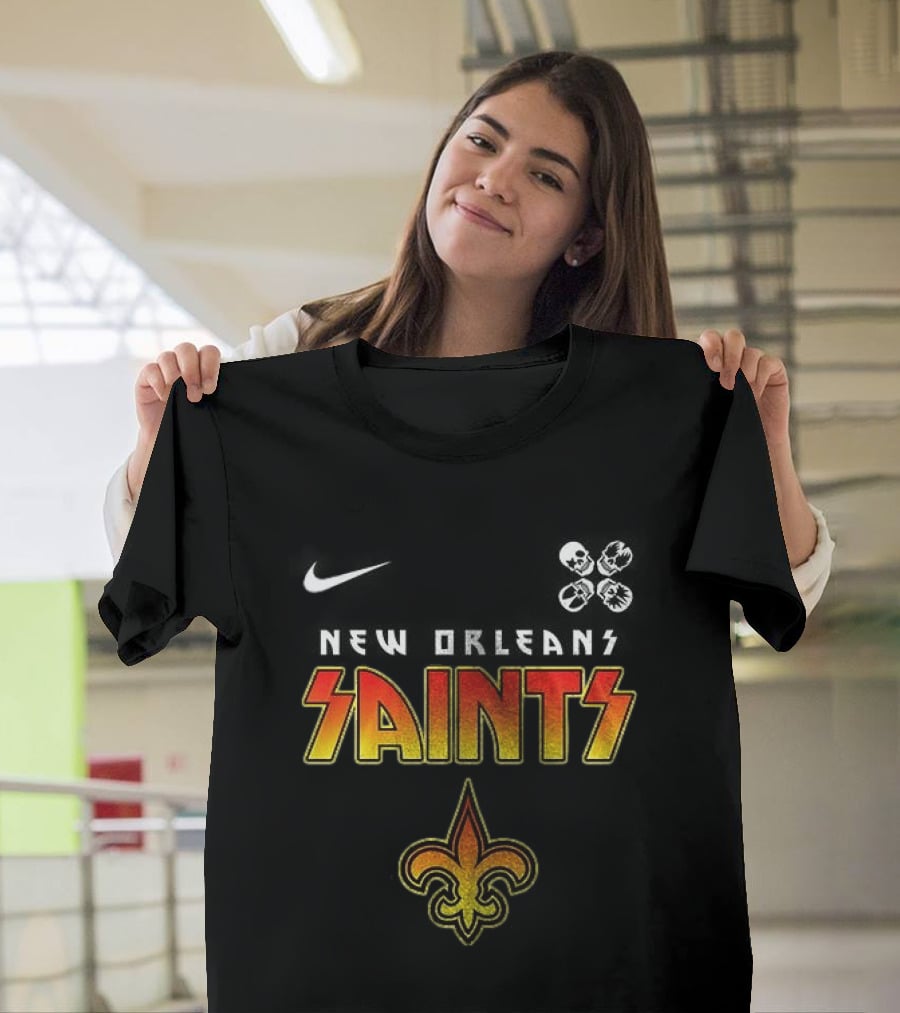 New Orleans Saints Rock And Roll Abbey Road T-Shirt