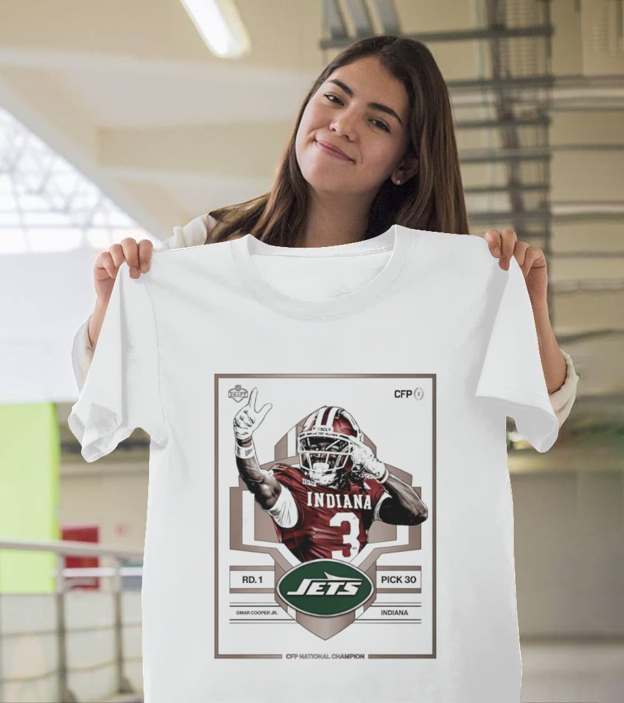 New York Jets First Round Draft Pick Omar Cooper Jr 33 Indiana 2026 T-Shirt